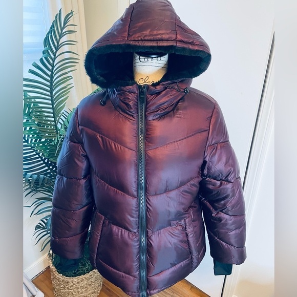 STEVE MADDEN Womens Faux Fur Lined Cold Weather Puffer Jacket - Picture 7 of 15